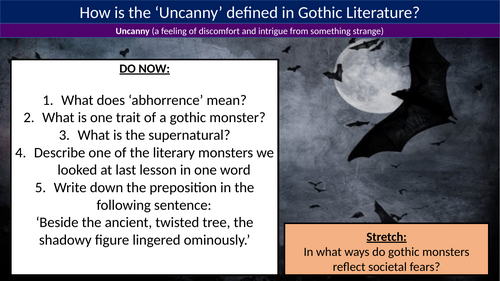 KS3 Gothic SOW | Teaching Resources