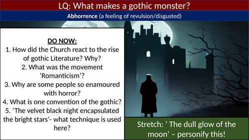 KS3 Gothic SOW | Teaching Resources