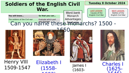 Soldiers of the English Civil War | Teaching Resources