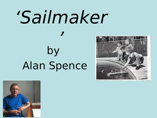 Sailmaker by Alan Spence - N5 ST | Teaching Resources