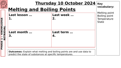 Melting and Boiling Points