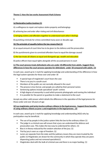 Edexcel Citizenship Theme C Assessment