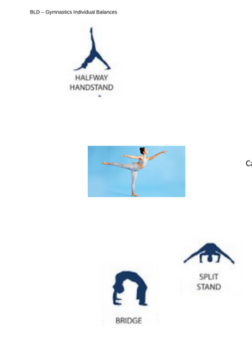 Gymnastics resource cards (including GCSE gymnastics support ...