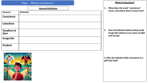 Y8: KS3 CATHOLIC RED: Creation and Covenant - What is Conscience?