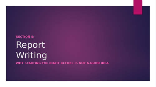 AQA Extended Project Qualification (EPQ) - PowerPoint - 5 - Report ...