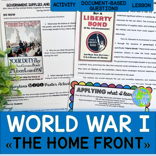 America on the Home Front, WWI Liberty Bonds, Victory Gardens ...
