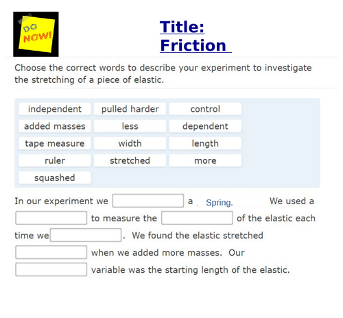 KS3 Year 7 - Basic Forces Unit