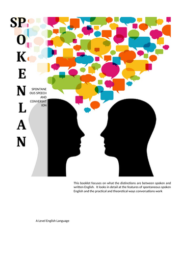 OCR A Level English Language Year 1 - Course Booklet 8 - Spoken ...