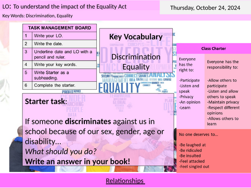 PD/Citizenship Diversity - Equality Act