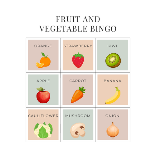French Fruit and Vegetable Bingo Teaching Resources