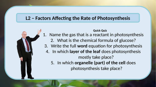 AQA GCSE B4 Factors Affecting the Rate of Photosynthesis / Limiting ...