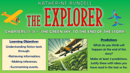 The Explorer - Chapters 27-31 - 'The Green Sky' to the End of the Story!