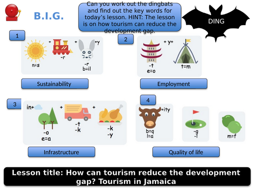 GCSE Geography – Changing economic world - 6 - closing the development gap - tourism