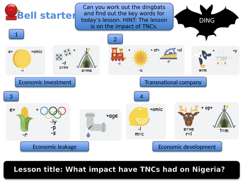 GCSE Geography – Changing economic world - 8 - Nigeria case and Shell