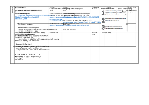 sen provision planning - remembrance day, children in need and ...