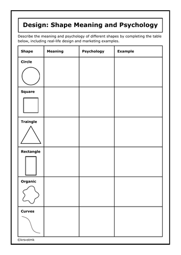 Design: Shape Meaning and Psychology + Answers