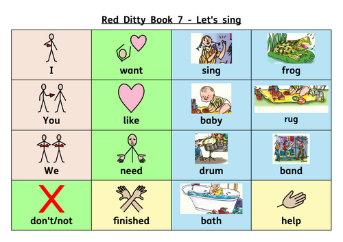 RWI Red Ditty Book 07 - Let's sing resources