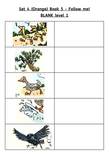 RWI Set 4 (Orange) Book 04 - Follow me resources