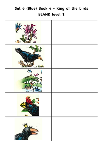 RWI Set 6 (Blue) Book 04 - King of the birds resources