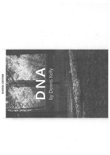 KS3 Drama: Dennis Kelly's DNA | Teaching Resources