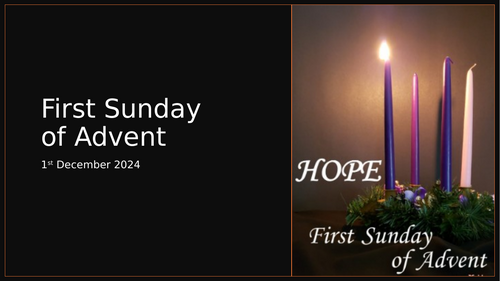 First Sunday of Advent - Class or Whole School Prayer Service