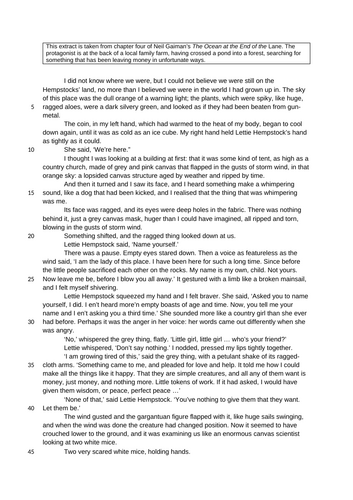 Language Paper 1 Skills: Ocean At the End of the Lane | Teaching Resources