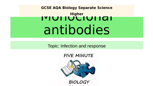 Monoclonal Antibodies Powerpoint GCSE AQA Biology Triple Science Higher ...