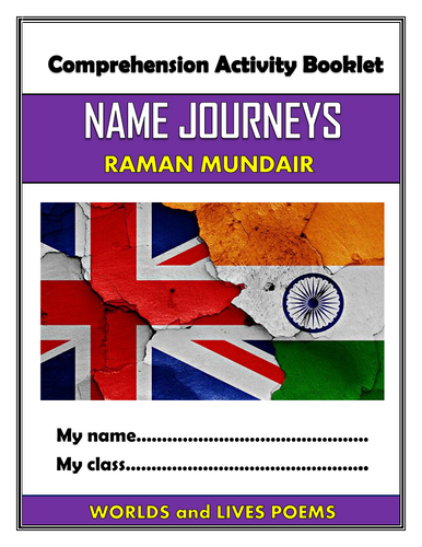 Name Journeys - Comprehension Activities Booklet!