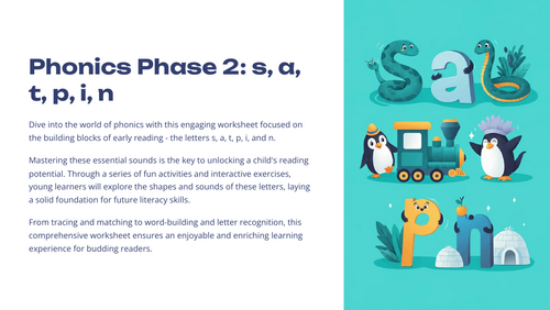 Phonics Phase 2 Teacher Training Pack