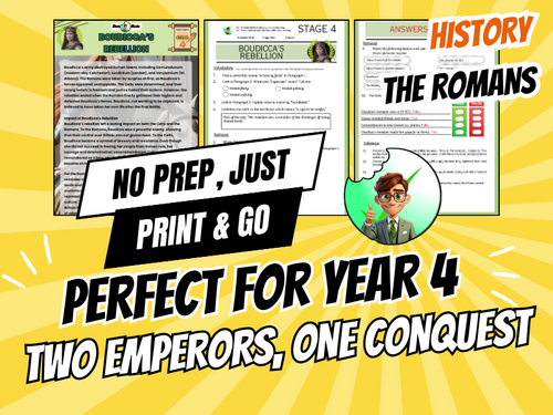 Reading Comprehension | Year 4 | Boudicca's Rebellion | Bronze Pack ...