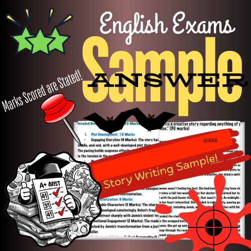IGCSE Creative Story Writing Sample Answer & Marks Explained ~A New