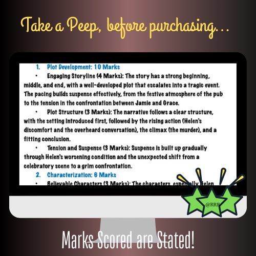 IGCSE Creative Story Writing Sample Answer & Marks Explained ~A New