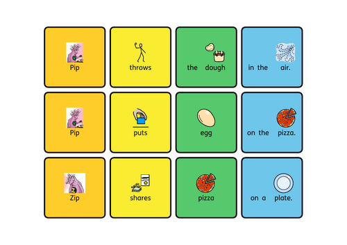 RWI Set 1 (Green) Book 09 - Pip's pizza resources | Teaching Resources