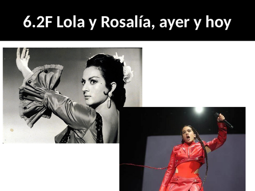 NEW GCSE Spanish 2026 AQA 6.1F Lola y Rosalía, ayer y hoy