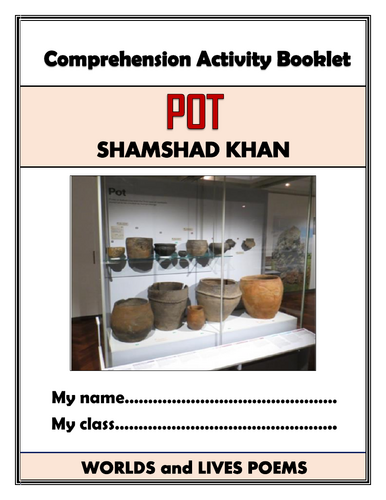 Pot - Shamshad Khan - Comprehension Activities Booklet!