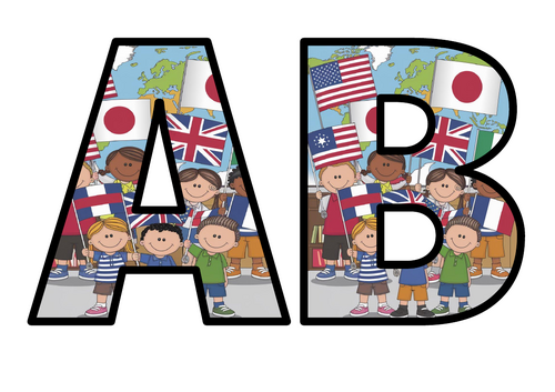 Celebrating Cultures NEW Lettering FULL Set Instant Display Title Whole ...