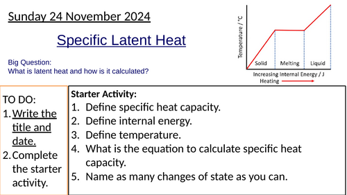 GCSE Specific Latent Heat