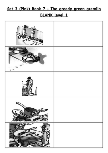 RWI Set 3 (Pink) Book 07 - The greedy green gremlin resources