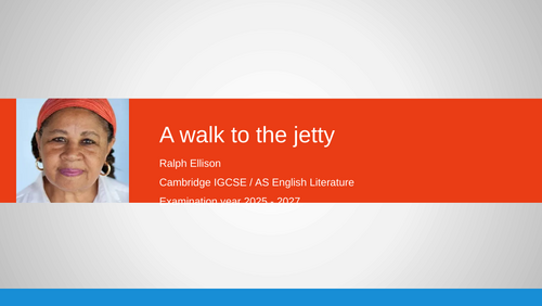 A Walk to the Jetty - Cambridge Stories of Ourselves - Jamaica Kincaid ...