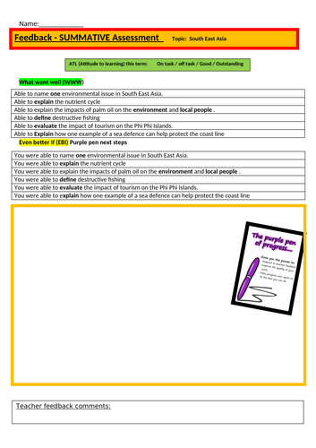 L11 - South East Asia Assessment (KS3 Geography)