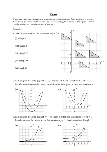 Vectors (new A level maths)