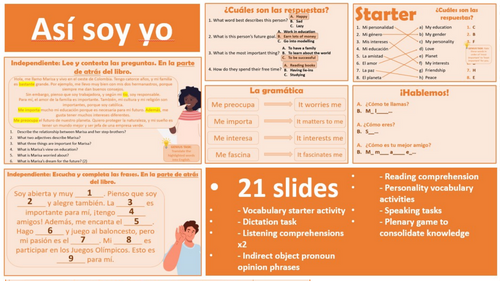 2026 Spanish AQA GCSE Module 3.4 - Así soy yo