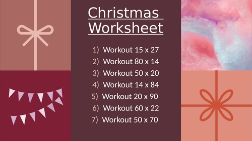 CHRISTMAS WORKSHEET 7 | Teaching Resources