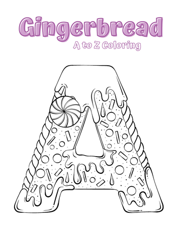 Mindfulness Activity: Gingerbread Colouring