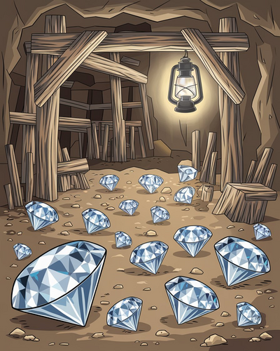 Shine bright like a diamond cave NEW Lettering FULL Set Instant Display ...