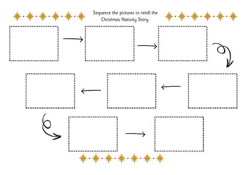 Christmas Nativity Story Sequencing