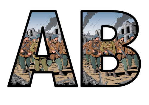 World War Two Streets Soldiers NEW Lettering FULL Set Instant Display ...