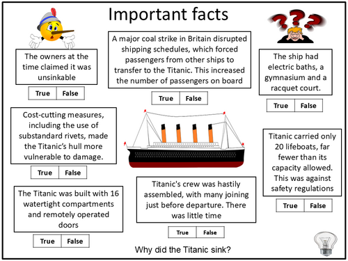 KS3 History: Why did the Titanic sink? | Teaching Resources