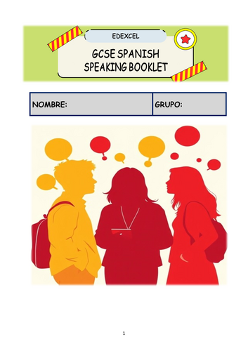 SPANISH SPEAKING BOOKLET EDEXCEL | Teaching Resources