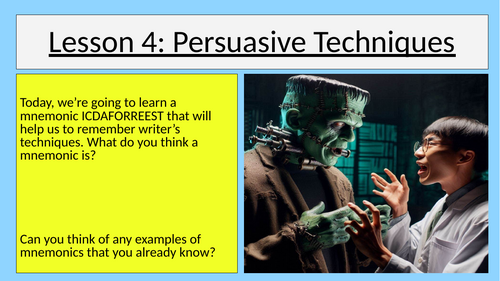 Frankenstein Persuasive Techniques